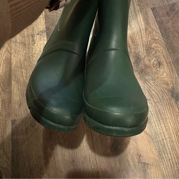 Hunter Tall Boots Green Sz 8 Includes Boot Socks - Picture 4 of 9